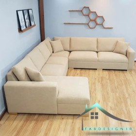 تصویر مبل یو راحتی ۹ نفره Luxurysofa-68 