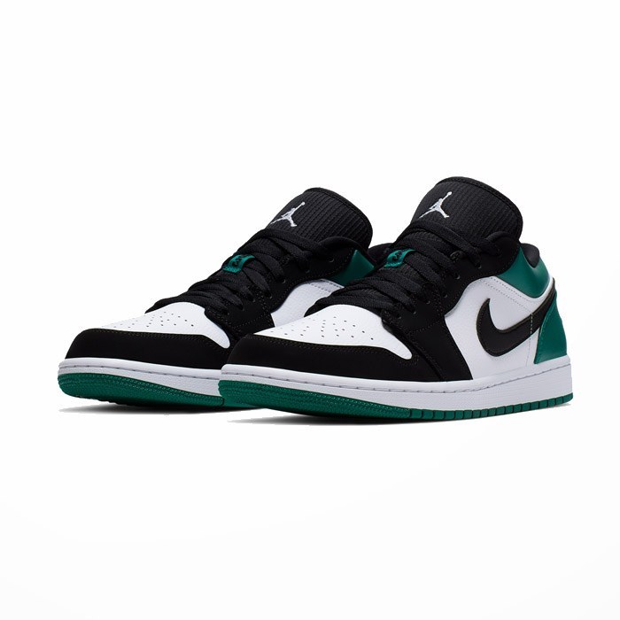 Jordan 1 low clearance white black mystic green