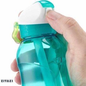 تصویر بطری آب کچوا - قمقمه Quechua Plastic Flask with Straw - 0.5 Liter 