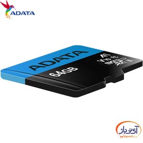 تصویر کارت حافظه‌ میکرو مدل Adata Premier microSDHC ظرفیت 64 گیگابایت ای دیتا سرعت 100MBps 