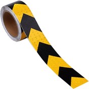 تصویر نوار خطر شبرنگی لانه زنبوری فلش دار 