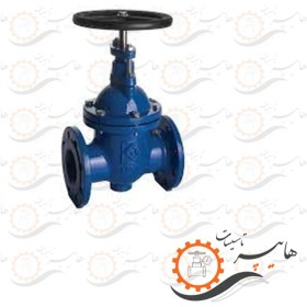 تصویر شیر فلکه کشویی زبانه فلزی رینگ استیل سایز 10 اینچ فاراب مدل GVS16-10 GATE VALVE 10 INCHES FARAB