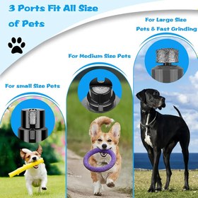 تصویر سوهان برقی(شارژی) ناخن حیوانات خانگی برند Unipampa Unipampa Claw Grinder for Dogs, 3-Speed, Pet Claw Grinder, Electric Dog Claw Cutter, Pet Claw Cutter, Electric Claw Scissors for Small Large Dogs