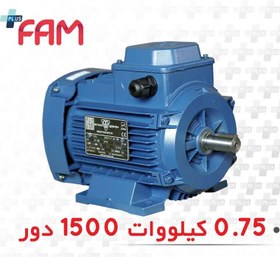 تصویر الکتروموتور موتوژن سه فاز 0.75 کیلووات ( 1 اسب ) MOTOGEN