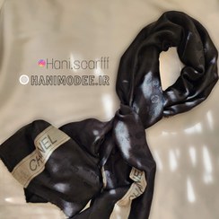 تصویر شال مشکی ژاکارد 