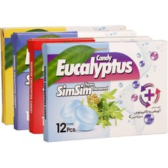 تصویر آبنبات سرد مکیدنی اکالیپتوس سیم سیم Eucalyptus Sim Sim lollipop