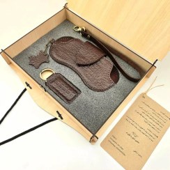 تصویر ست چرم طبیعی دستدوز (کد SG902) 