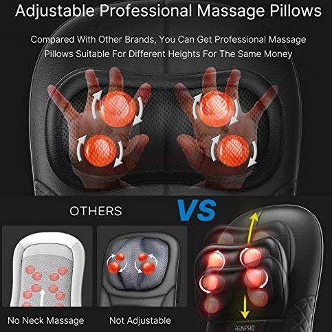 Renpho massage cushion 2024 back massager for chair