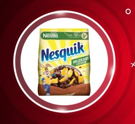 تصویر کورن فلکس توپی موزی و شکلات نسکوئیک 310 گرم Nesquik 018