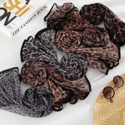 تصویر شال توری پلنگی دورگان 