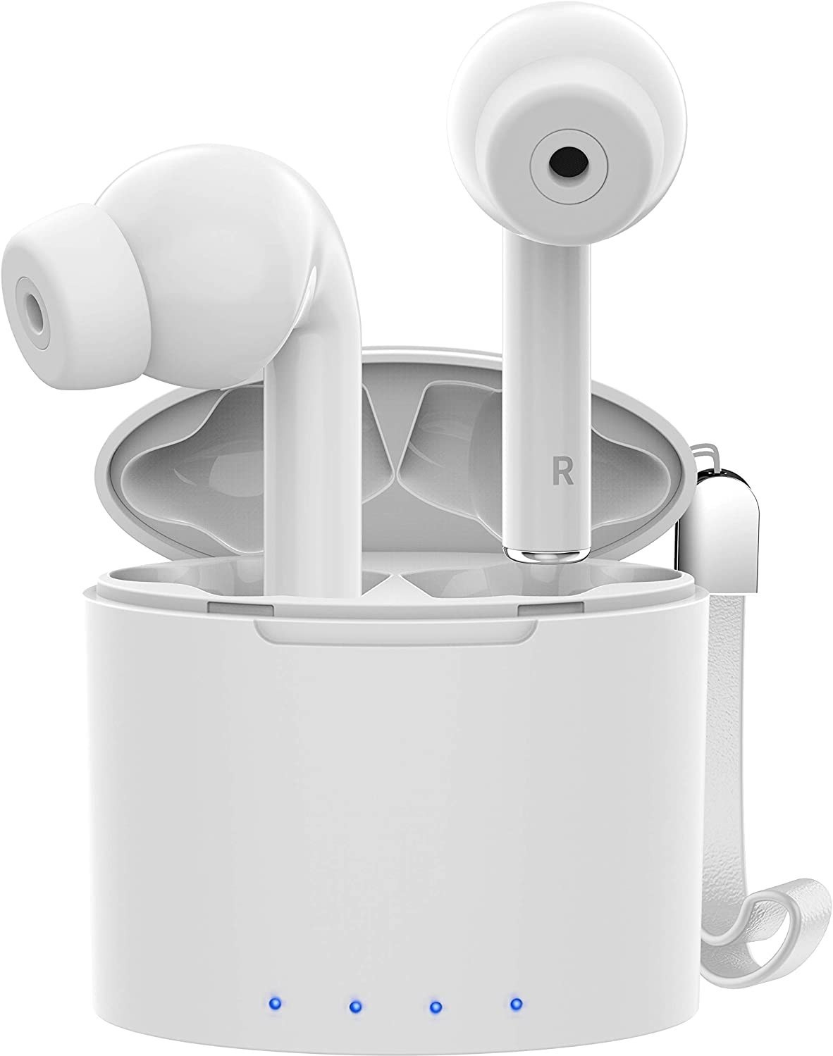  QCY T13 ANC Active Noise Cancelling Wireless Earbuds, Bluetooth  5.3 Headphones with 30H Playtime Charging Case, IPX5 Waterproof Ear Buds  for iPhone and Android, White : Electronics