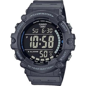 تصویر ساعت دیجیتال مردانه با بند لاستیکی Ae-1500Wh-8Bvdf برند casio Men's Rubber Digital