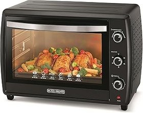 تصویر BLACK & DECKER 2200W 70L OVEN TOASTER 90-230 تنظیم دما ، کوره دو برابر با همرفت و درب شیشه Black &amp; Decker 2200W 70L Toaster Oven 90-230 Temp Setting, Double Grill With Convection And Glass Door For Safety+Multiple Accessories Toasting Baking Broiling TRO70RDG-B5 2 Years Warranty