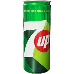 تصویر نوشابه گازدار قوطی اورجینال سون آپ 7up حجم 250 میلی لیتر 
