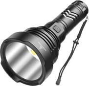 تصویر WholeFire LED Torch 100000 Lumens High Power Super Bright Powerful Flashlight USB Rechargeable 5 Modes Tactical Police Military Torch Light Outdoor Searchlight with Rechargeable Battery - ارسال 15 الی 20 روز کاری 