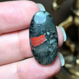 تصویر نگین سنگ خون معدنی کد k1143 