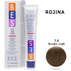 تصویر رنگ مو بس شماره ۷.۰ حجم ۱۰۰ میلی لیتر بلوند متوسط 