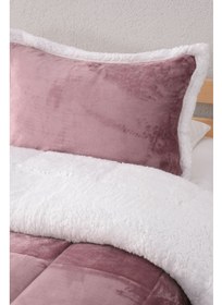 تصویر ست پتو دو نفره - صورتی کمرنگ برند favora Comforter Double Blanket Set - Dusty Rose