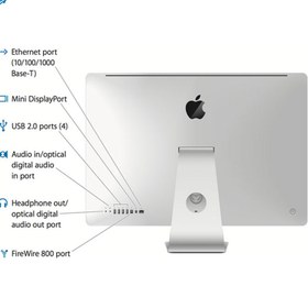 تصویر آل این وان استوک اپل آی مک 21.5 اینچی اپل Apple iMac 21.5 inch Core i5 نقره ای A1311 