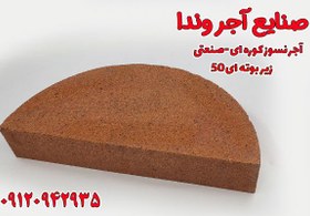 تصویر آجر نسوز کوره صنعتی نما زیر بوته 50 