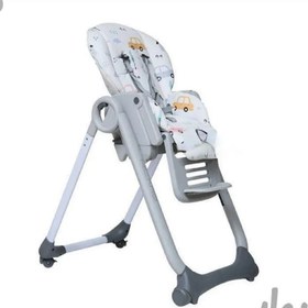 تصویر صندلی غذا کودک دلیجان مدل میلانو (milano) - طرح ماشین 