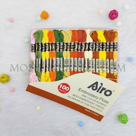 تصویر نخ گلدوزی آیرو 100 عددی Airo embroidery thread