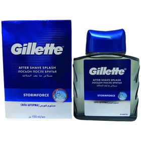 تصویر افتر شیو استورم فورس ژیلت Gillette 100ml 