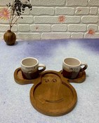 تصویر شات سرامیکی دو عددی coffee 