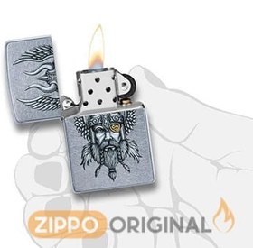 تصویر فندک زیپو مدل Zippo Viking Warrior Design کد 29871 Zippo Viking Warrior Design Lighter 29871