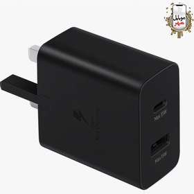 تصویر شارژر دیواری 35 وات سامسونگ مدل EP-TA220 همراه با کابل تایپ سی Samsung PD Power Adapter Duo EP-TA220