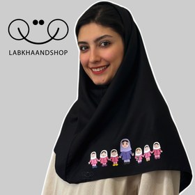 تصویر مقنعه معلمی نقاشی 