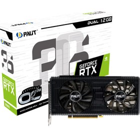 تصویر کارت گرافیک استوک پلیت PALIT RTX 3060 DUAL 12GB PALIT RTX 3060 DUAL 12GB