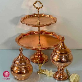 تصویر ست ظروف مسی شیرین 