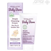 تصویر کرم پاک کننده اتوپیک صورت و بدن کودک بیبی برن حجم 150 میل BABY BORN ATOPIC CLEANSING CREAM