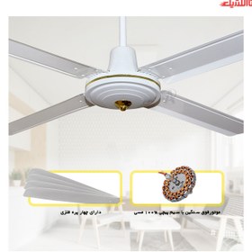 تصویر پنکه سقفی چهار پره لونا مدل 114 ا Luna four-blade ceiling fan model 114 Luna four-blade ceiling fan model 114