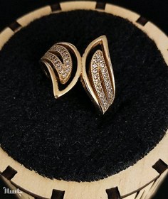 تصویر انگشتر طرح طلا زنانه طلاروسی کد 1297477 