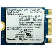 تصویر حافظه SSD اینترنال 256 گیگابایت Western digital sn530 - استوک ا Western digital sn530 Western digital sn530