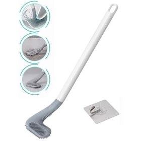 تصویر فرچه سیلیکونی توالت مدل گلف Golf model toilet silicone brush