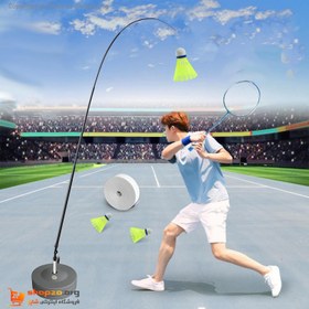 تصویر ست تمرین بدمینتون یک نفره Single Badminton Trainer