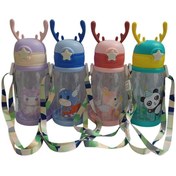 تصویر قمقمه کودک فانتزی طرح گوزن ظرفیت ۶۰۰ میلی‌لیتر 