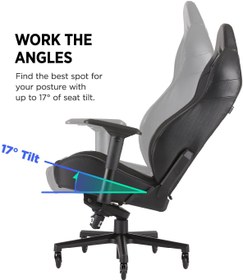 تصویر صندلی گیمینگ Corsair مدل T2 ROAD WARRIOR 