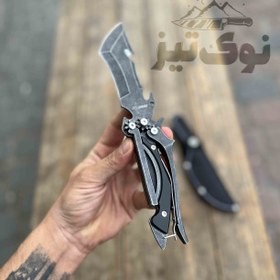 تصویر چاقو جیبی چرخ دنده (قیچی شو)در 3 رنگ با غلاف(اورجینال شرکت نایوزKNIVES) 