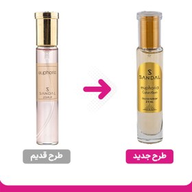 تصویر عطر جیبی زنانه صندل مدل euphorio حجم 25 میلی لیتر ادکلن زنانه euphorio برند صندل حجم 25میل