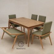 تصویر ست میز و صندلی ناهار خوری ۶ نفره مدل مونته 