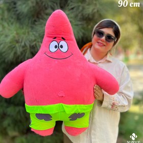 تصویر عروسک پاتریک دوست باب اسفنجی سایز 90 سانت 