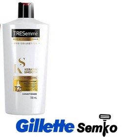 تصویر شامپو نرم کننده ترسمه کراتین مدل KERATIN SMOOT حجم 700 میل Tresemme Keratin Smooth Conditioner 700Ml