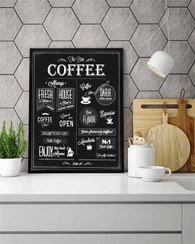 تصویر تابلو آشپزخانه coffee menu 