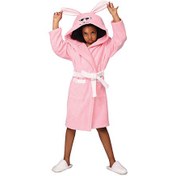 تصویر حوله پالتویی بچه‌گانه پودایران طرح خرگوش – سایز 100 