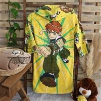 تصویر حوله تنپوش بن تن Ben10 bathrobe towel