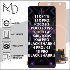 تصویر LCD/TOUCH XIAOMI POCO F3-POCO F4-REDMI K40-K40 PRO-MI11I-MI11X-22021211-M2012K11 BLACK ORG 